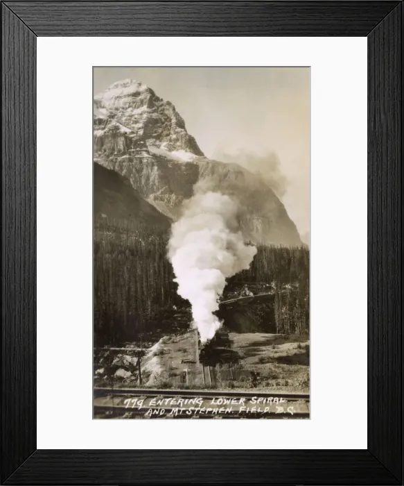 Framed Print : Steam train in British Columbia, Canada Framed Print : Steam train in British Columbia, Canada
