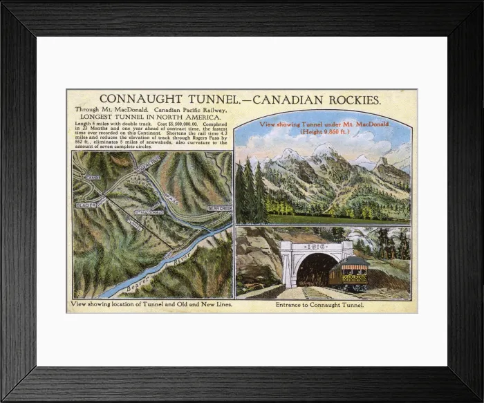 Framed Print : Connaught Tunnel, Canadian Rockies, Canada Framed Print : Connaught Tunnel, Canadian Rockies, Canada