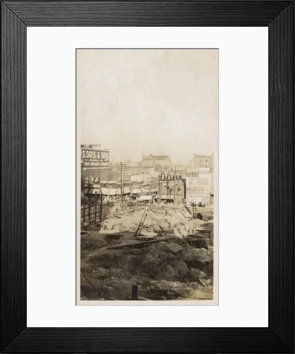 Framed Print : Factory construction, Montreal, Quebec, Canada Framed Print : Factory construction, Montreal, Quebec, Canada