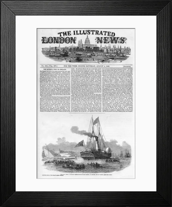 Framed Print : Royal visit to Ireland, 1849 Framed Print : Royal visit to Ireland, 1849