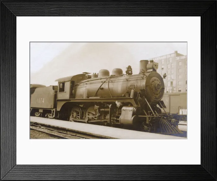 Framed Print : CPR engine 1074, Montreal, Quebec, Canada Framed Print : CPR engine 1074, Montreal, Quebec, Canada
