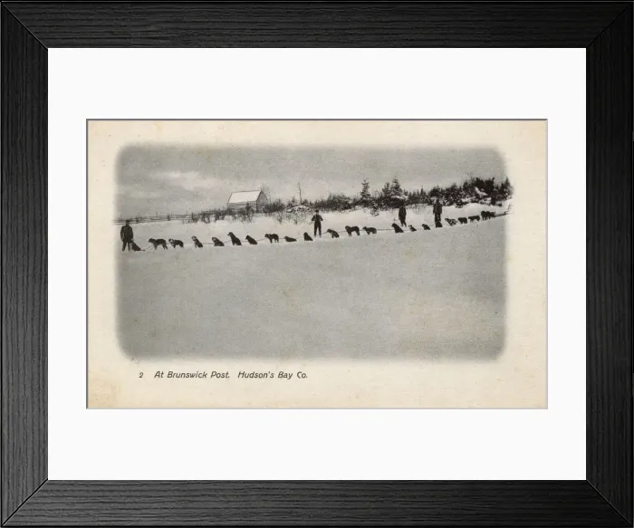 Framed Print : Brunswick Post, Hudsons Bay Co, Ontario, Canada Framed Print : Brunswick Post, Hudsons Bay Co, Ontario, Canada