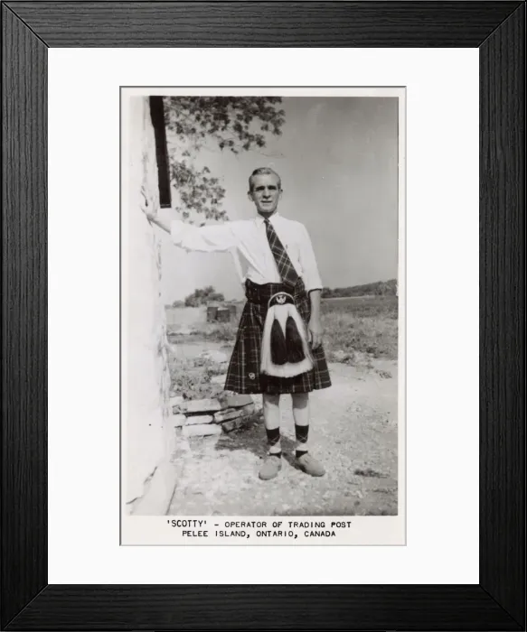 Framed Print : Scotty, Trading Post operator, Pelee Island, Ontario, Canada Framed Print : Scotty, Trading Post operator, Pelee Island, Ontario, Canada