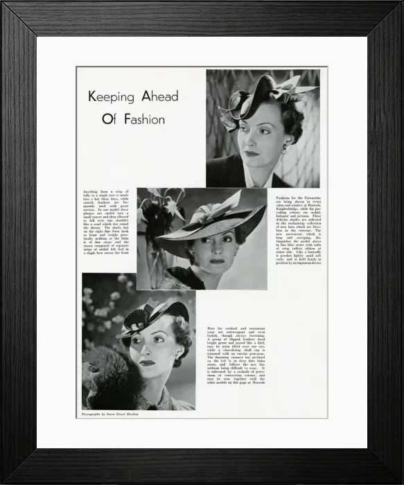 Framed Print : Keeping ahead of fashion 1937 Framed Print : Keeping ahead of fashion 1937