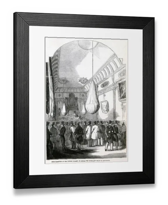 Framed Print : Meeting opposing the grant to Maynooth