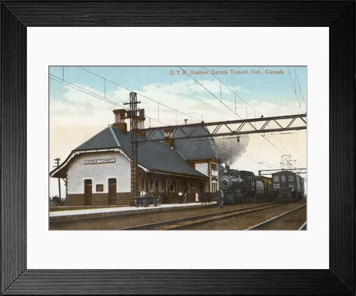 Framed Print : GTR Station, Sarnia Tunnel, Ontario, Canada Framed Print : GTR Station, Sarnia Tunnel, Ontario, Canada