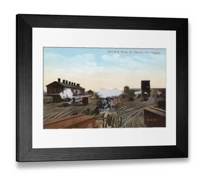 Framed Print : MCRR Yards, St Thomas, Ontario, Canada Framed Print : MCRR Yards, St Thomas, Ontario, Canada