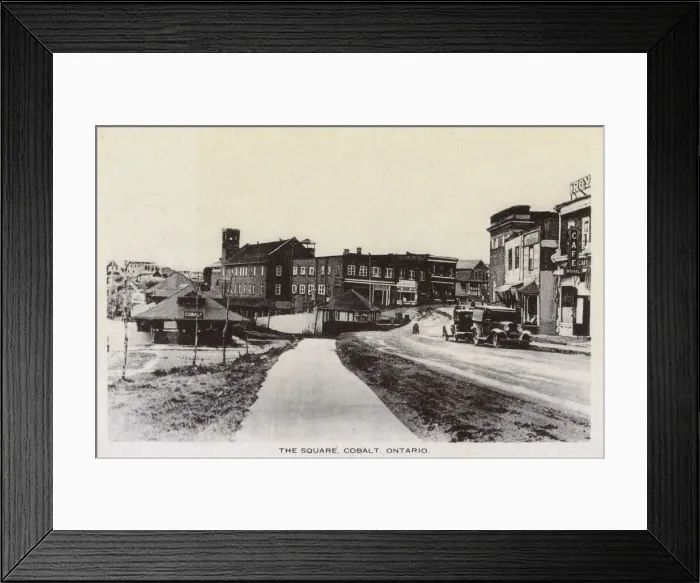 Framed Print : The Square, Cobalt, Ontario, Canada Framed Print : The Square, Cobalt, Ontario, Canada