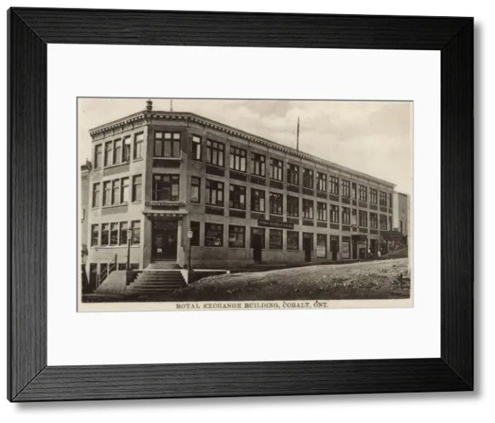 Framed Print : Royal Exchange Building, Cobalt, Ontario, Canada Framed Print : Royal Exchange Building, Cobalt, Ontario, Canada
