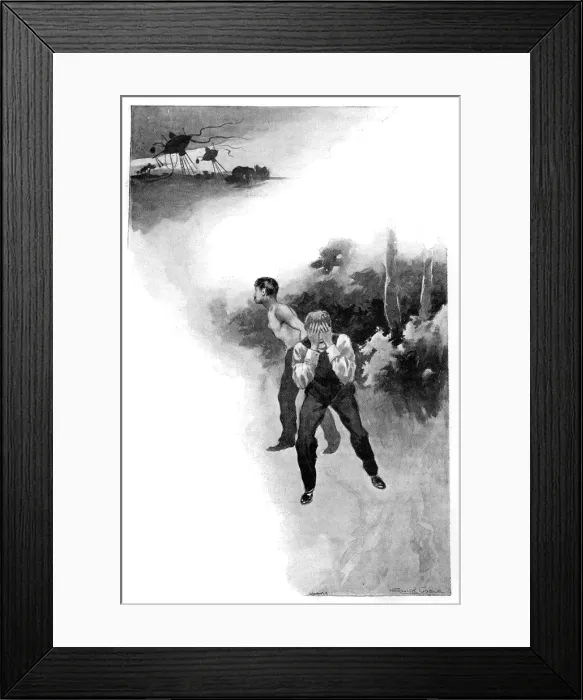 Framed Print : War of the Worlds by H. G. Wells - First Publication Framed Print : War of the Worlds by H. G. Wells - First Publication