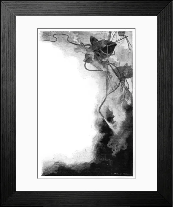 Framed Print : War of the Worlds by H. G. Wells - First Publication Framed Print : War of the Worlds by H. G. Wells - First Publication