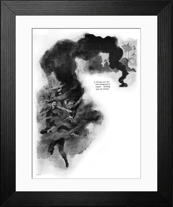 Framed Print : War of the Worlds by H. G. Wells - First Publication Framed Print : War of the Worlds by H. G. Wells - First Publication