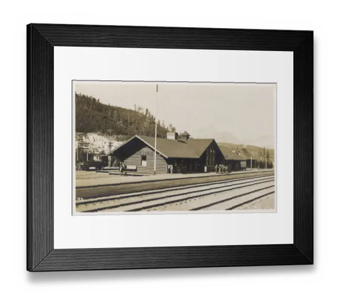 Framed Print : Lake Louise railroad depot, Alberta, Canada Framed Print : Lake Louise railroad depot, Alberta, Canada