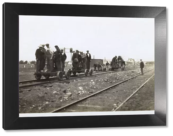 Railway workers, Fort Saskatchewan, Alberta, Canada