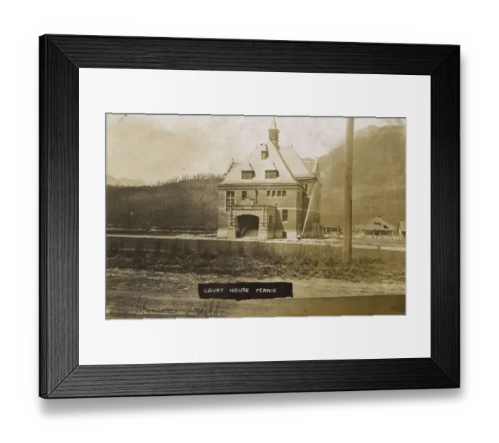 Framed Print : Court house at Fernie, British Columbia, Canada Framed Print : Court house at Fernie, British Columbia, Canada