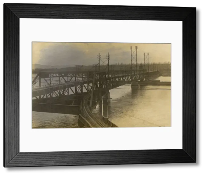 Framed Print : Fraser River Swing Bridge, British Columbia, Canada Framed Print : Fraser River Swing Bridge, British Columbia, Canada