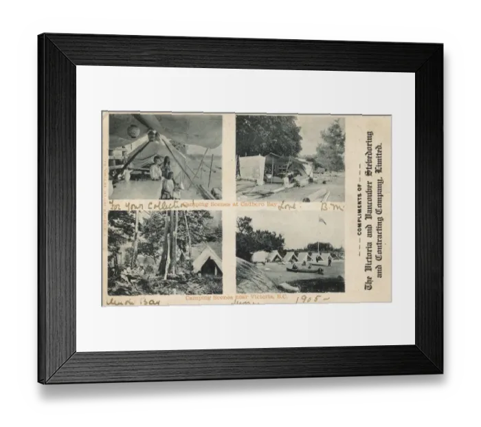 Framed Print : Cadboro Bay Holiday Camp, British Columbia, Canada Framed Print : Cadboro Bay Holiday Camp, British Columbia, Canada