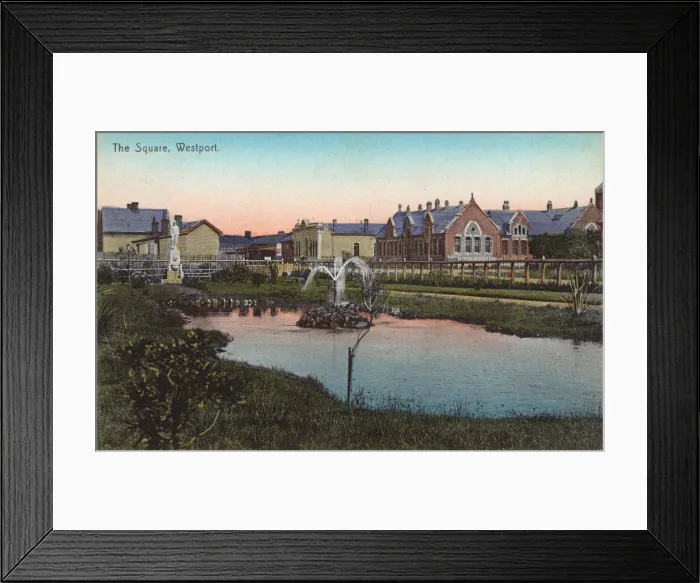 Framed Print : The Square, Westport, New Zealand Framed Print : The Square, Westport, New Zealand