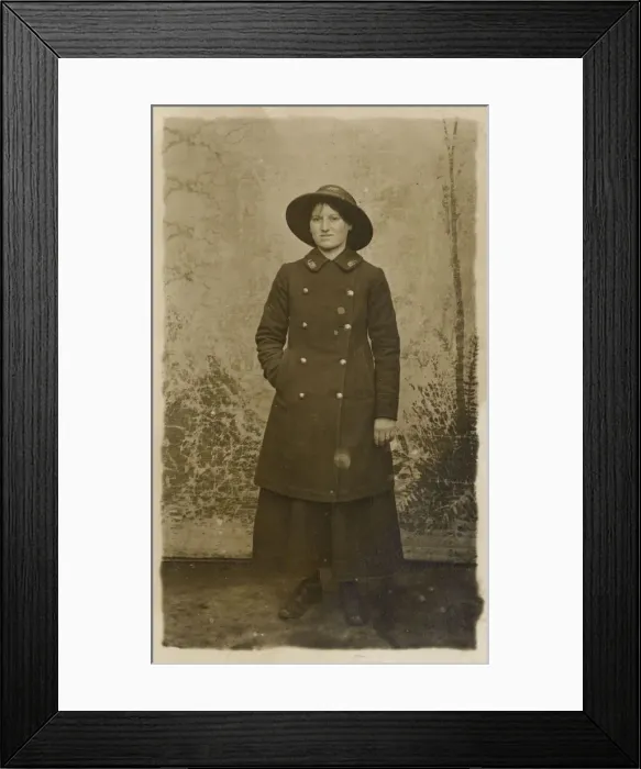 Framed Print : GPO Post Office female worker in uniform Framed Print : GPO Post Office female worker in uniform