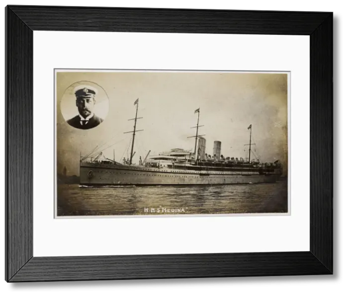 Framed Print : RMS / HMS Medina, P&O M-class in service during WW1 Framed Print : RMS / HMS Medina, P&O M-class in service during WW1