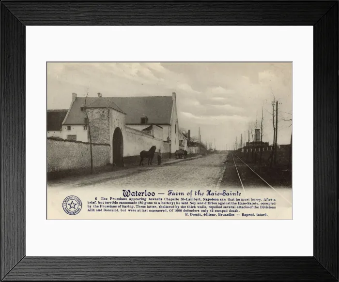 Framed Print : The Farm of the Haie-Sainte, Waterloo, Belgium Framed Print : The Farm of the Haie-Sainte, Waterloo, Belgium