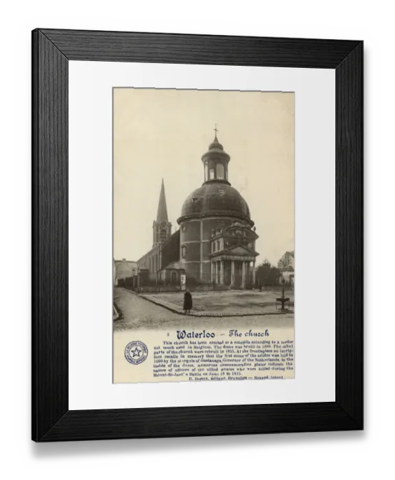 Framed Print : The Church of Waterloo, Belgium Framed Print : The Church of Waterloo, Belgium