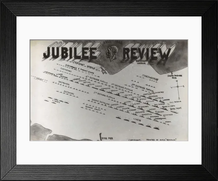 Framed Print : Jubilee Review layout, Portsmouth Harbour Framed Print : Jubilee Review layout, Portsmouth Harbour