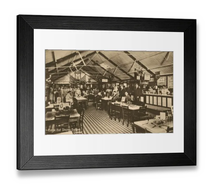 Framed Print : Eagle Hut dining saloon, YMCA, Aldwych, London Framed Print : Eagle Hut dining saloon, YMCA, Aldwych, London