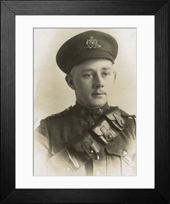 Framed Print : Soldier, Canadian 53rd Field Artillery, WW1 Framed Print : Soldier, Canadian 53rd Field Artillery, WW1