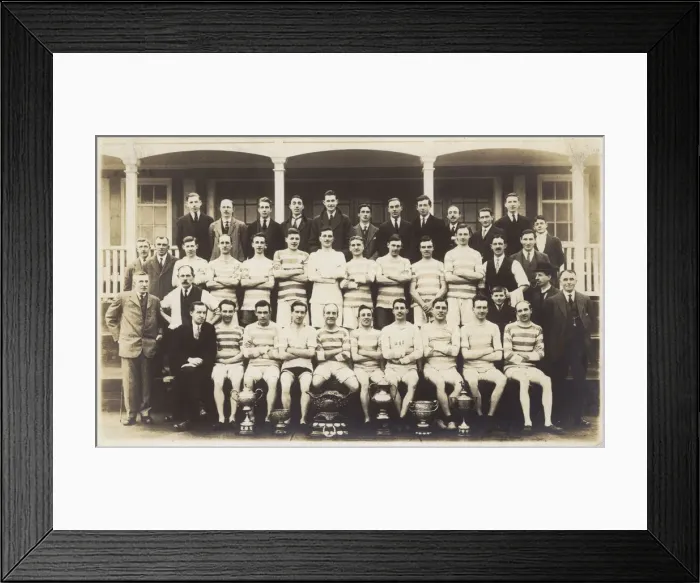 Framed Print : Group photo, Athletics Club members with trophies Framed Print : Group photo, Athletics Club members with trophies