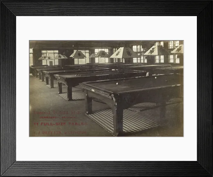 Framed Print : Imperial Billiard Hall, Deansgate, Bolton, Lancashire
