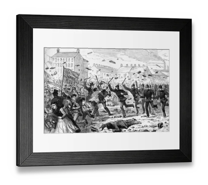 Framed Print : The riots in Belfast Framed Print : The riots in Belfast