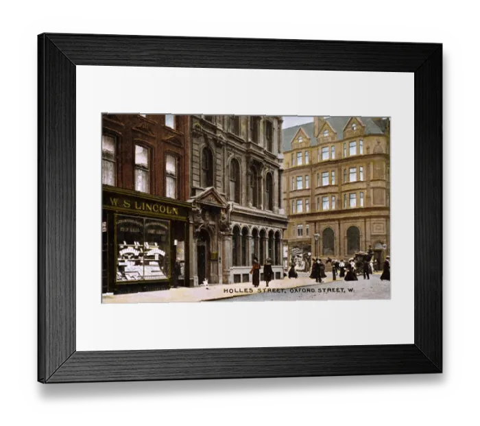 Framed Print : Ws Lincoln, stamp dealer, Holles Street, London Framed Print : Ws Lincoln, stamp dealer, Holles Street, London