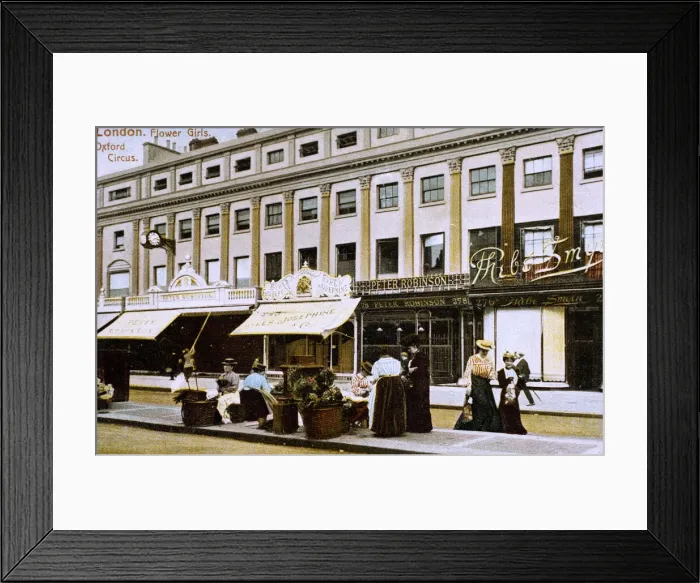 Framed Print : Flower sellers at Oxford Circus, Central London Framed Print : Flower sellers at Oxford Circus, Central London