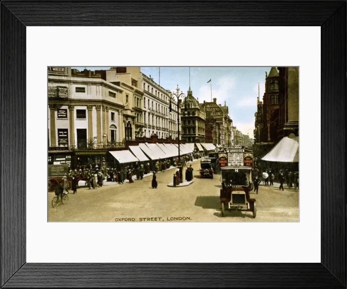 Framed Print : Oxford Street, Central London Framed Print : Oxford Street, Central London
