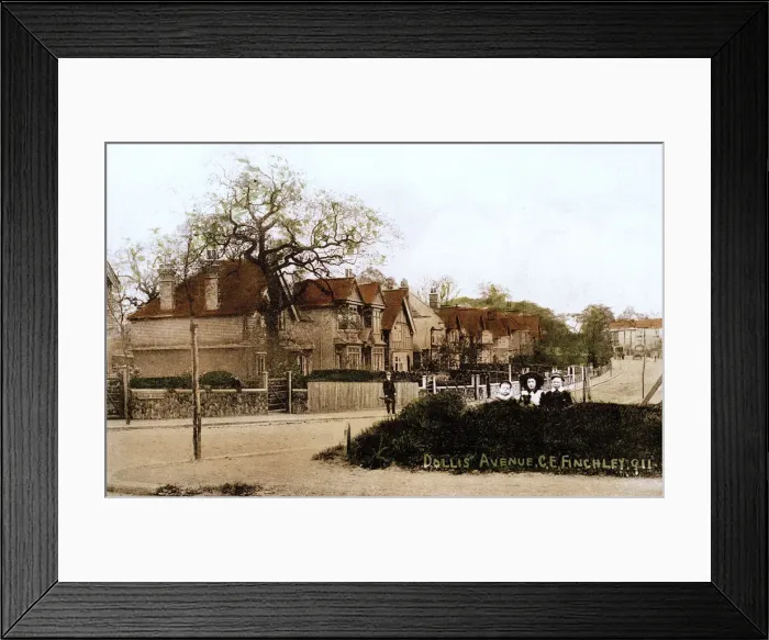 Framed Print : Dollis Avenue, Finchley, North London Framed Print : Dollis Avenue, Finchley, North London