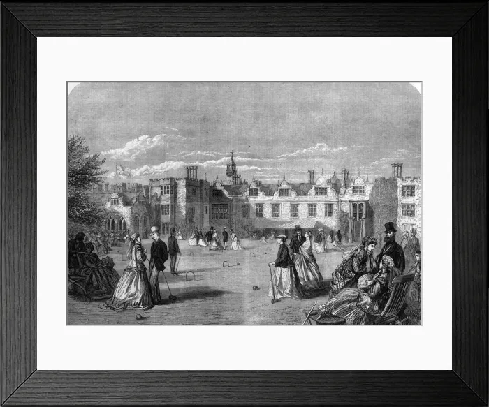 Framed Print : Prince and Princess of Wales visit Knole, Kent, 1866 Prince