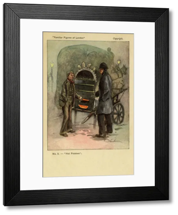 Framed Print : A hot potato seller Framed Print : A hot potato seller