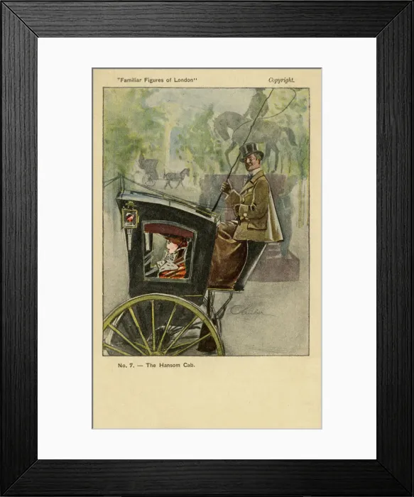Framed Print : A hansom cab driver Framed Print : A hansom cab driver