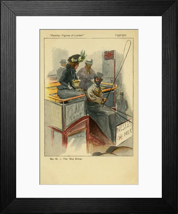 Framed Print : A London bus driver Framed Print : A London bus driver