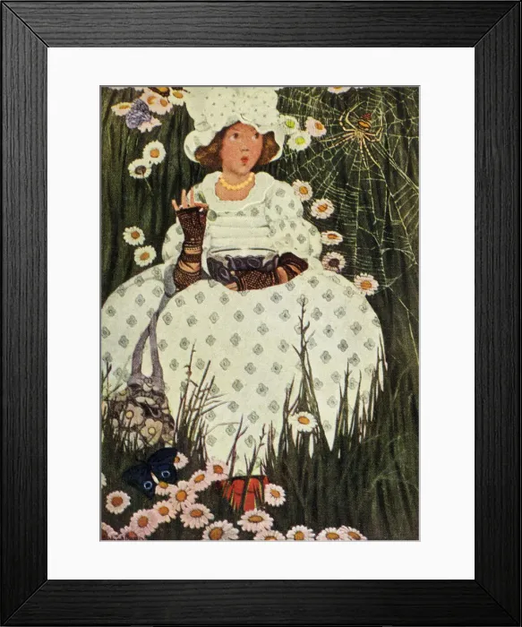 Framed Print : Little Miss Muffet Framed Print : Little Miss Muffet
