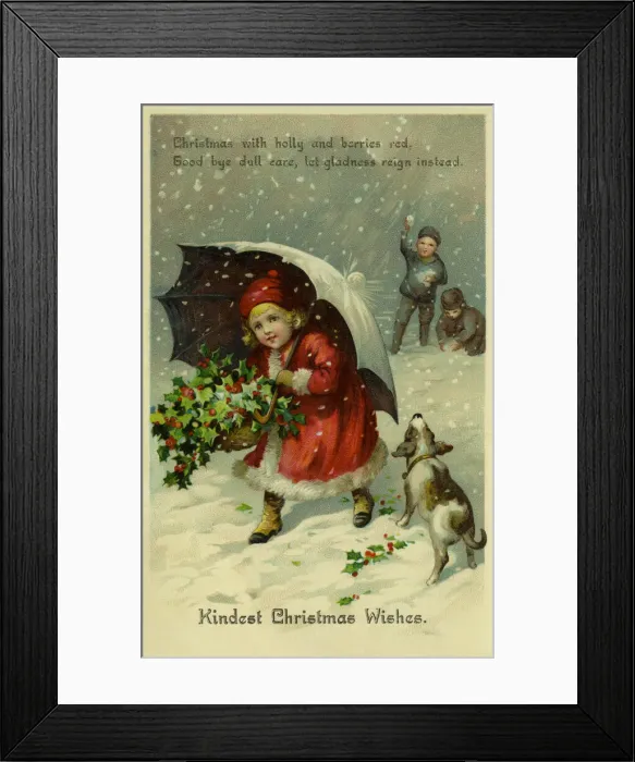 Framed Print : Girl pelted with snowballs Framed Print : Girl pelted with snowballs