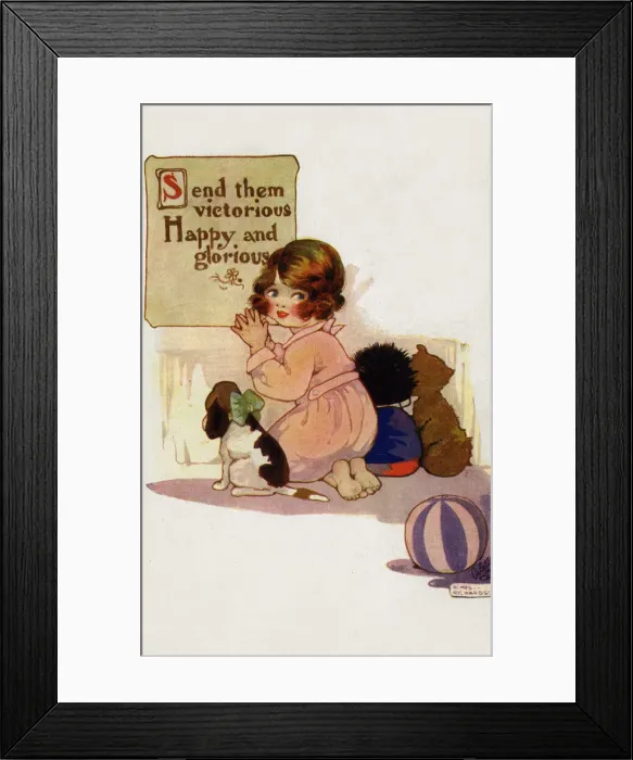 Framed Print : Patriotic children World War I Framed Print : Patriotic children World War I