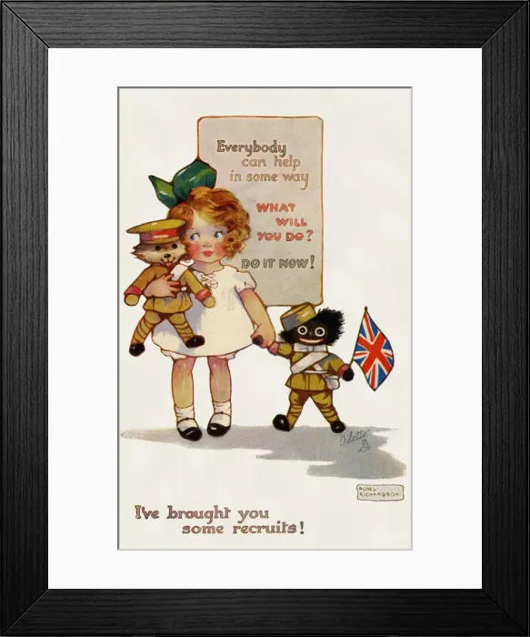 Framed Print : Patriotic children World War I Framed Print : Patriotic children World War I