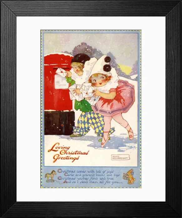 Framed Print : Posting Xmas cards Framed Print : Posting Xmas cards