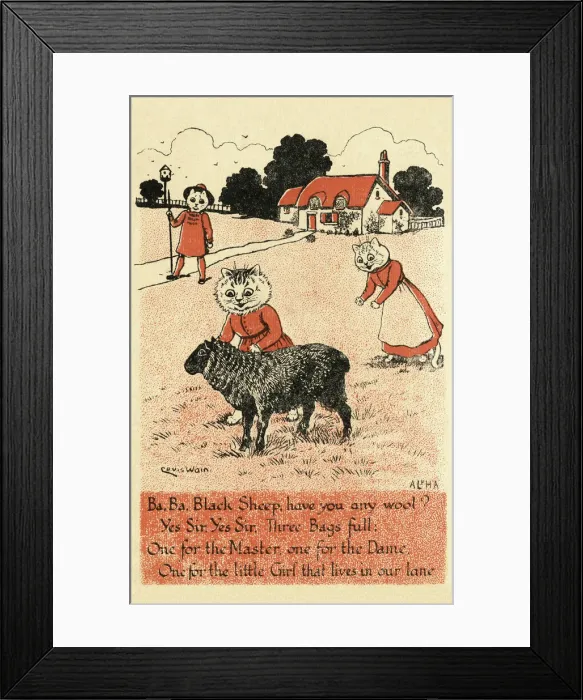 Framed Print : Ba Ba Black Sheep Framed Print : Ba Ba Black Sheep
