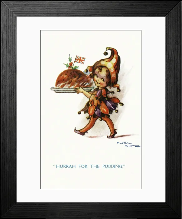 Framed Print : Bringing in the Xmas pudding Framed Print : Bringing in the Xmas pudding