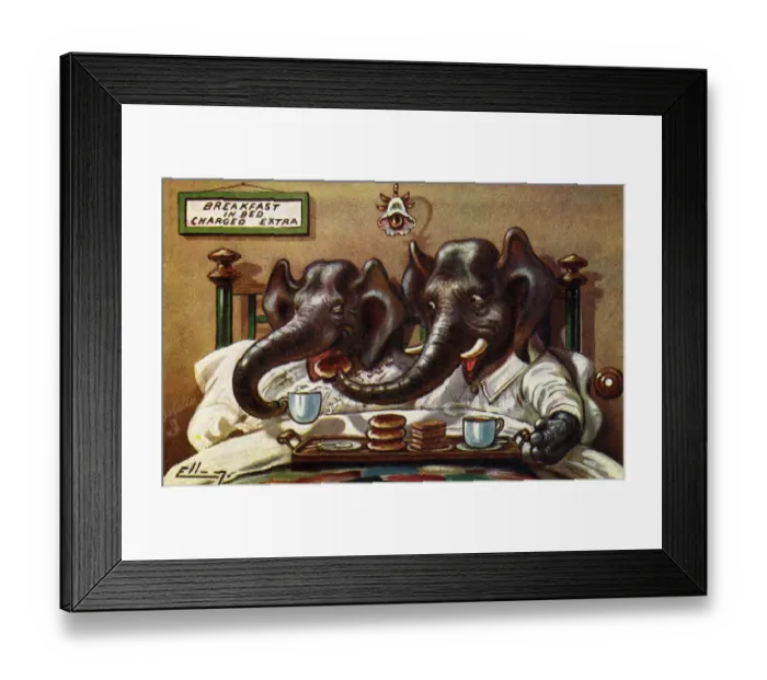Framed Print : Breakfast in bed Framed Print : Breakfast in bed