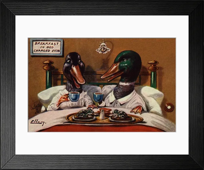 Framed Print : Breakfast in bed