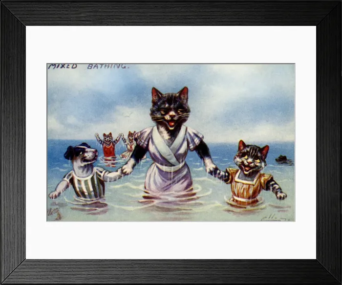 Framed Print : Mixed bathing Framed Print : Mixed bathing